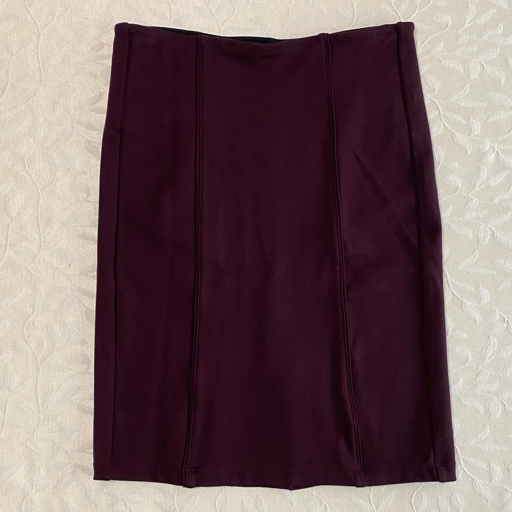 Stitch Fix Liverpool Skirt Women’s 4P Reddish Brown Straight Pencil Solid Office - Picture 5 of 10